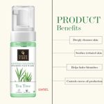 Buy Good Vibes Gentle Cleansing Foaming Face Wash Tea Tree (150 ml) - Purplle
