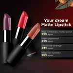Buy FACES CANADA Weightless Matte Lipstick - Pretty Sepia 08, 4.5g | High Pigment | Smooth One Stroke Glide | Moisturizes & Hydrates Lips | Vitamin E, Jojoba & Almond Oil - Purplle