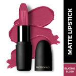 Buy FACES CANADA Weightless Matte Lipstick - Blazing Blush 20, 4.5 gm | High Pigment | Smooth One Stroke Glide | Moisturizes & Hydrates Lips | Vitamin E, Jojoba & Almond Oil - Purplle