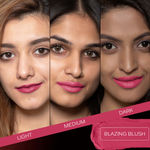 Buy FACES CANADA Weightless Matte Lipstick - Blazing Blush 20, 4.5 gm | High Pigment | Smooth One Stroke Glide | Moisturizes & Hydrates Lips | Vitamin E, Jojoba & Almond Oil - Purplle