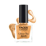 Buy FACES CANADA Ultime Pro Splash Nail Enamel - Gold Sparkle 121 (8ml) | Quick Drying | Glossy Finish | Long Lasting | No Chip Formula | High Shine Nail Polish For Women | No Harmful Chemicals - Purplle