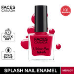 Buy FACES CANADA Ultime Pro Splash Nail Enamel - Merlot 137 (8ml) | Quick Drying | Glossy Finish | Long Lasting | No Chip Formula | High Shine Nail Polish For Women | No Harmful Chemicals - Purplle