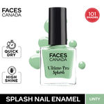 Buy FACES CANADA Ultime Pro Splash Nail Enamel - Linty 45 (8ml) | Quick Drying | Glossy Finish | Long Lasting | No Chip Formula | High Shine Nail Polish For Women | No Harmful Chemicals - Purplle