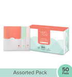 Buy Nua Ultra Thin Sanitary Pads Bulk Pack, 12 Heavy Flow 20 Medium Flow & 18 Light Flow Pads in each pack (Pack of 50 Pads) - Purplle