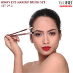 Buy GUBB Winky Eye Kit Set Of 2 Eye Makeup Brushes (Eyeliner Brush & Eyeshadow Brush) - Purplle