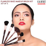 Buy GUBB Flawless Base Kit Set Of 5 Makeup Brushes (Foundation Brush, Blush Brush, Fan Brush, Buffer Brush & Powder Brush) - Purplle