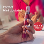 Buy NY Bae 4 In 1 Lip Play Liquid Lipstick | Lipstick Combo | Lipstick pallete | Pink & Brown Lipstick | Matte Mini Lipstick | Waterproof | Lipstick Set | Lip and Cheek Tint - Pretty Pleasure (4ml) - Purplle