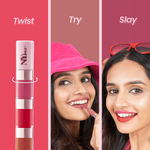 Buy NY Bae 4 In 1 Lip Play Liquid Lipstick | Lipstick Combo | Lipstick pallete | Pink & Brown Lipstick | Matte Mini Lipstick | Waterproof | Lipstick Set | Lip and Cheek Tint - Pretty Pleasure (4ml) - Purplle