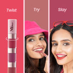 Buy NY Bae 4 In 1 Lip Play Liquid Lipstick | Lipstick Combo | Lipstick pallete | Brown & Nude Lipstick | Matte Mini Lipstick | Waterproof | Lipstick Set | Lip and Cheek Tint - Nude Tease (4ml) - Purplle