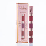 Buy NY Bae 4 In 1 Lip Play Liquid Lipstick | Lipstick Combo | Lipstick pallete | Brown & Nude Lipstick | Matte Mini Lipstick | Waterproof | Lipstick Set | Lip and Cheek Tint - Nude Tease (4ml) - Purplle