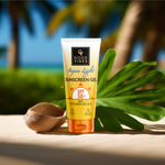 Buy Good Vibes AquaLight Sunscreen SPF 50+ (50 gm) with Vitamin E and Vitamin B3 (Niacinamide) | Lightweight Dewy Sunscreen | Best for Summer | Blue Light Protection | No White Cast - Purplle