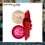 Buy Maybelline New York Color Sensational Creamy Matte Lipstick, 634 Bold Crimson (3.9 g) - Purplle