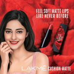 Buy Lakme Cushion Matte Lipstick, Red Orchid (4.5 g) - Purplle