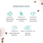 Buy mCaffeine Coffee Body Polishing Oil (100ml) for Reducing Stretch Marks and Cellulite | With Olive Oil and Vitamin E for a Soft and Moisturized Skin | Natural and Vegan Oil for Daily-Use - Purplle