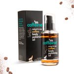 Buy mCaffeine Coffee Body Polishing Oil (100ml) for Reducing Stretch Marks and Cellulite | With Olive Oil and Vitamin E for a Soft and Moisturized Skin | Natural and Vegan Oil for Daily-Use - Purplle