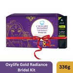 Buy Oxylife Salon Professional Gold Radiance Bridal Kit - 336g (with x2 Jaquline Kajal Free) | Complete Kit for Bridal Radiance | Deep Cleansing & Hydration | Long Lasting Glow | Enriched with Gold & Natural Ingredients | Professional Spa Like Experience - Purplle