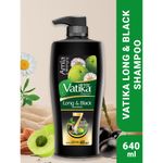 Buy Dabur Vatika Long & Black Shampoo - 640ml | With Amla & Bhringhraj I For Shiny, Long & Black Hair | No Added Parabens | Provides Gentle Cleansing, Conditioning and Nourishment to Hair - Purplle