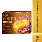 Buy Fiama Gel Bathing Bar Golden Sandalwood Oil and Patchouli with Skin Conditioners for Moisturized, Soft and Luxurious Skin, 125 gm, For All Skin Types - Purplle