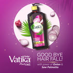 Buy Dabur Vatika Onion Hair Fall Control Shampoo - 640ml | Up to 97% Hair Fall Reduction I With Onion and Saw Palmetto I No Nasties Shampoo | Fortified with Vitamin E & Pro-Vitamin B5 - Purplle