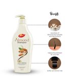 Buy Dabur Almond Shampoo - 650 ml | For Nourished & Smooth Hair | Intense Nourishment | Helps in Hair Strenghtening | With Almond-Vita Complex & Milk Extracts - Purplle