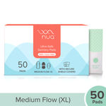 Buy Nua Ultra Thin Sanitary Pads Bulk Packs 50 XL Pads|| Zero Toxins || Free Disposal Cover (Pack of 50 Pads) - Purplle