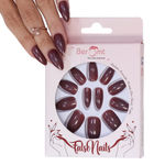 Buy BEROMT PREMIUM GLOSSY NAILS- 304 (NAIL KIT INCLUDED) - Purplle