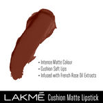Buy Lakme Cushion Matte Lipstick, Brown Mocha, 4.5g - Purplle