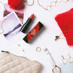 Buy Lakme Cushion Matte Lipstick, Red Marsala, 4.5g - Purplle