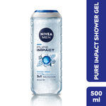 Buy Nivea Men Pure Impact Shower Gel, 500 ml - Purplle