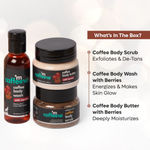 Buy MCaffeine Miniature Coffee & Berries Body De Tan Skin Care Kit (Combo of 3) - Purplle
