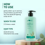 Buy Plum Tea Tree Dandruff Control Shampoo I With Tea tree oil, propanediol caprylate & willow bark extracts I Controls dandruff, visibly reduces flakiness and relives itchiness I 250 ml| For All hair Types – Dandruff Control - Purplle