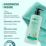 Buy Plum Tea Tree Dandruff Control Shampoo I With Tea tree oil, propanediol caprylate & willow bark extracts I Controls dandruff, visibly reduces flakiness and relives itchiness I 250 ml| For All hair Types – Dandruff Control - Purplle
