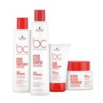 Buy Schwarzkopf Professional Bonacure Repair Rescue with Arginine Shampoo + Conditioner + Mask + Serum Combo (250 ml + 200 ml+ 200 ml + 100 ml) - Purplle