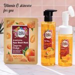 Buy Buds & Berries Brightening Vitamin C Tangerine Foaming Face Wash with Built-In Soft Silicone Brush | pH Balanced Gentle Face Wash | No Sulphate, No Paraben (150 ml) - Purplle