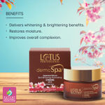 Buy Lotus Professional DermoSpa Japanese Sakura Skin Whitening & Illuminating Day Cream | SPF 20 | Preservative Free | 50g - Purplle