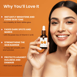 Buy Good Vibes Vitamin C & B3 (Niacinamide) Skin Glow Face Serum | Brightening Anti-Ageing | With Orange | No Parabens No Sulphates No Animal Testing (30 ml) - Purplle