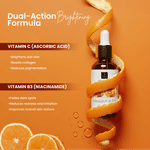 Buy Good Vibes Vitamin C & B3 (Niacinamide) Skin Glow Face Serum | Brightening Anti-Ageing | With Orange | No Parabens No Sulphates No Animal Testing (30 ml) - Purplle