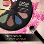 Buy FACES CANADA 6 in 1 Eyeshadow Palette - Party Animal 04, 6 gm | Olive Butter & Macadamia Oil | Vibrant Colors | Highly Pigmented | Easily Blendable | Silky Satin Texture | No Crease | Cruelty-Free - Purplle