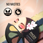 Buy FACES CANADA 6 in 1 Eyeshadow Palette - Party Animal 04, 6 gm | Olive Butter & Macadamia Oil | Vibrant Colors | Highly Pigmented | Easily Blendable | Silky Satin Texture | No Crease | Cruelty-Free - Purplle