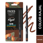 Buy FACES CANADA Magneteyes Color Kajal - Brown Comfort, 0.30g | Highly Pigmented Kohl | 12HR Long Stay | Single Stroke Glide | Waterproof & Smudgeproof | Almond Oil Enriched - Purplle