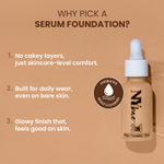 Buy NY Bae 3 IN 1 Serum Foundation - Warm Milk 09 (30 ml) | Infused with Primer | Moisturising I Glowing Korean Skin I Celeb Glow | Dewy Makeup | Evens Skin Tone | Ultra Glow - Purplle