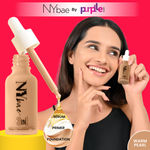 Buy NY Bae 3IN1 Serum Foundation - Warm Pearl 12 (30 ml) | Infused with Primer | Moisturising I Glowing Korean Skin I Celeb Glow | Dewy Makeup | Evens Skin Tone | Ultra Glow - Purplle