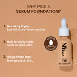 Buy NY Bae 3IN1 Serum Foundation - Warm Pearl 12 (30 ml) | Infused with Primer | Moisturising I Glowing Korean Skin I Celeb Glow | Dewy Makeup | Evens Skin Tone | Ultra Glow - Purplle