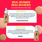 Buy NY Bae 3IN1 Serum Foundation - Warm Pearl 12 (30 ml) | Infused with Primer | Moisturising I Glowing Korean Skin I Celeb Glow | Dewy Makeup | Evens Skin Tone | Ultra Glow - Purplle