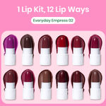 Buy NY Bae 12 In 1 Mini Lip Kit Set (14.4g) | Red & Nude Lipstick | Lip Crayon | Lip & Cheek Tint | Lipstick Pallete| Makeup Kit | Lip Kit | Blush - Everyday Empress 02 - Purplle