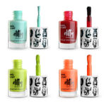 Buy Elitty Nail Polish Combo -Slaying (Aqua, Green , Red, Orange) - Purplle