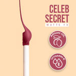 Buy C2P Pro Celeb Secret Matte FX Liquid Lipstick - Scarlett 06 (2 ml) - Purplle