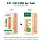 Buy Bella Vita Organic Dual Teeth Wooden Neem Comb(1 Pc) - Purplle