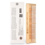 Buy Bella Vita Organic Dual Teeth Wooden Neem Comb(1 Pc) - Purplle