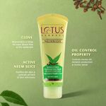 Buy Lotus Herbals Neemwash Neem & Clove Ultra Purifying Face Wash With Active Neem Slices | Suitable For Oily To Combination Skin | For Acne Prone Skin | 80 ml - Purplle